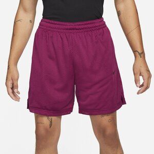 Nike Dri-Fit Openhole Mesh 6" Basketball Shorts Sangria/Black Men's Size XL New